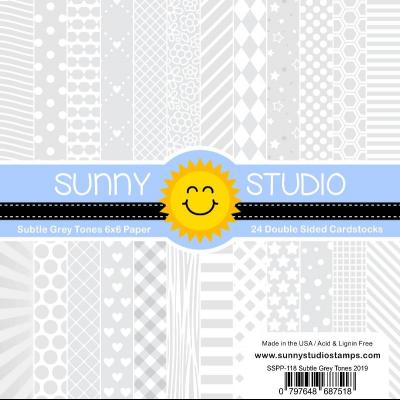 Sunny Studio Designpapier - Subtle Grey Tones